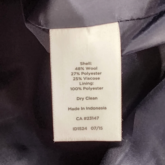 Talbots Women's Plaid Wool Blend Blazer Preppy Academia Green/Navy/ Multi- 4 - Picture 6 of 6